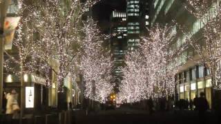 【nihon te a yan】0052 【6倍速】tokyo marunouchi naka dori 20170104 丸の内仲通りイルミネーション