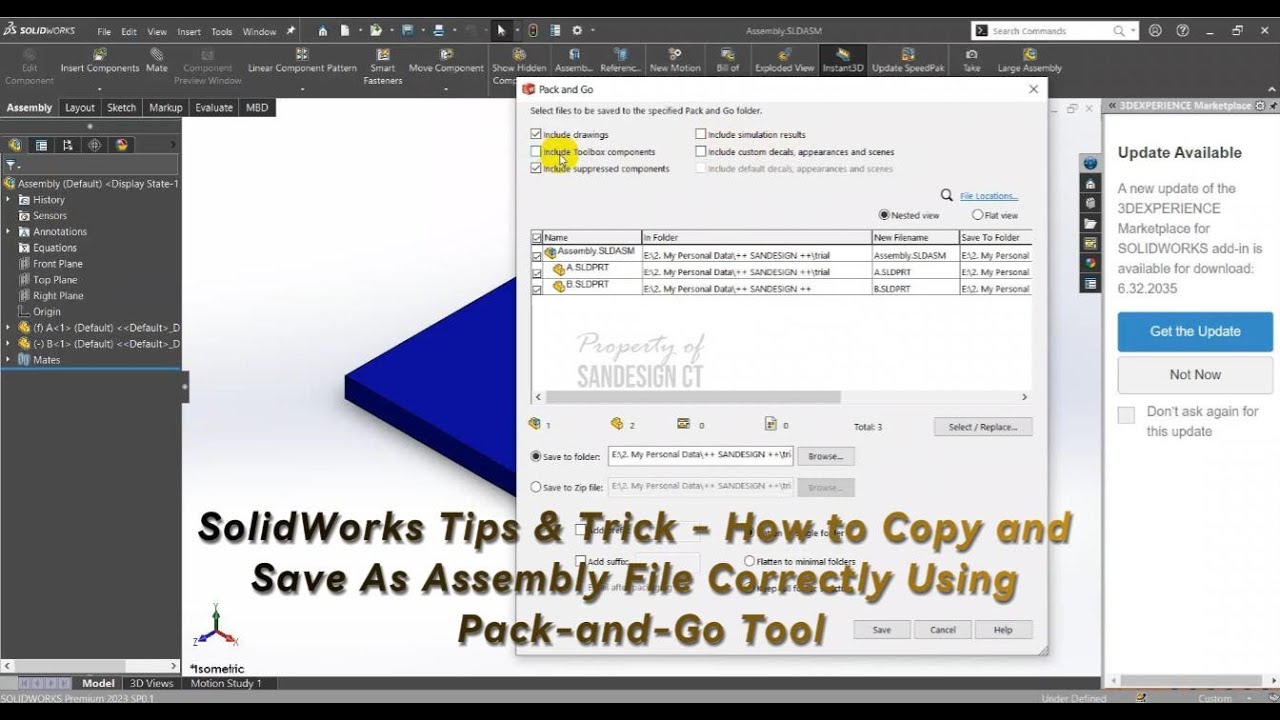 SolidWorks Tips & Trick - How to Copy and Save As Assembly File ...