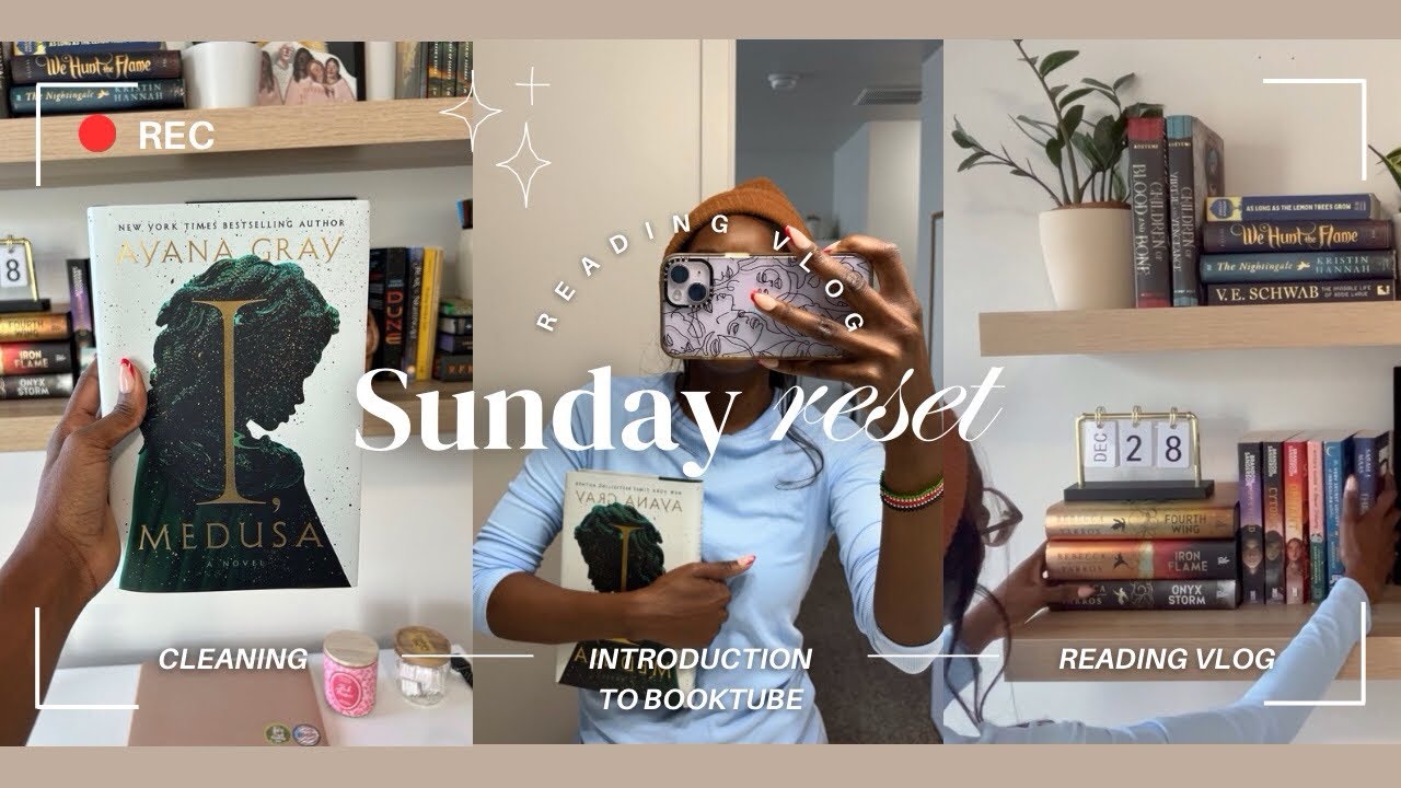 Sunday Reset & Reading Vlog {spoiler free} 