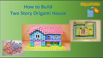 How to Build Two Story House | Origami Bricks and Tiles