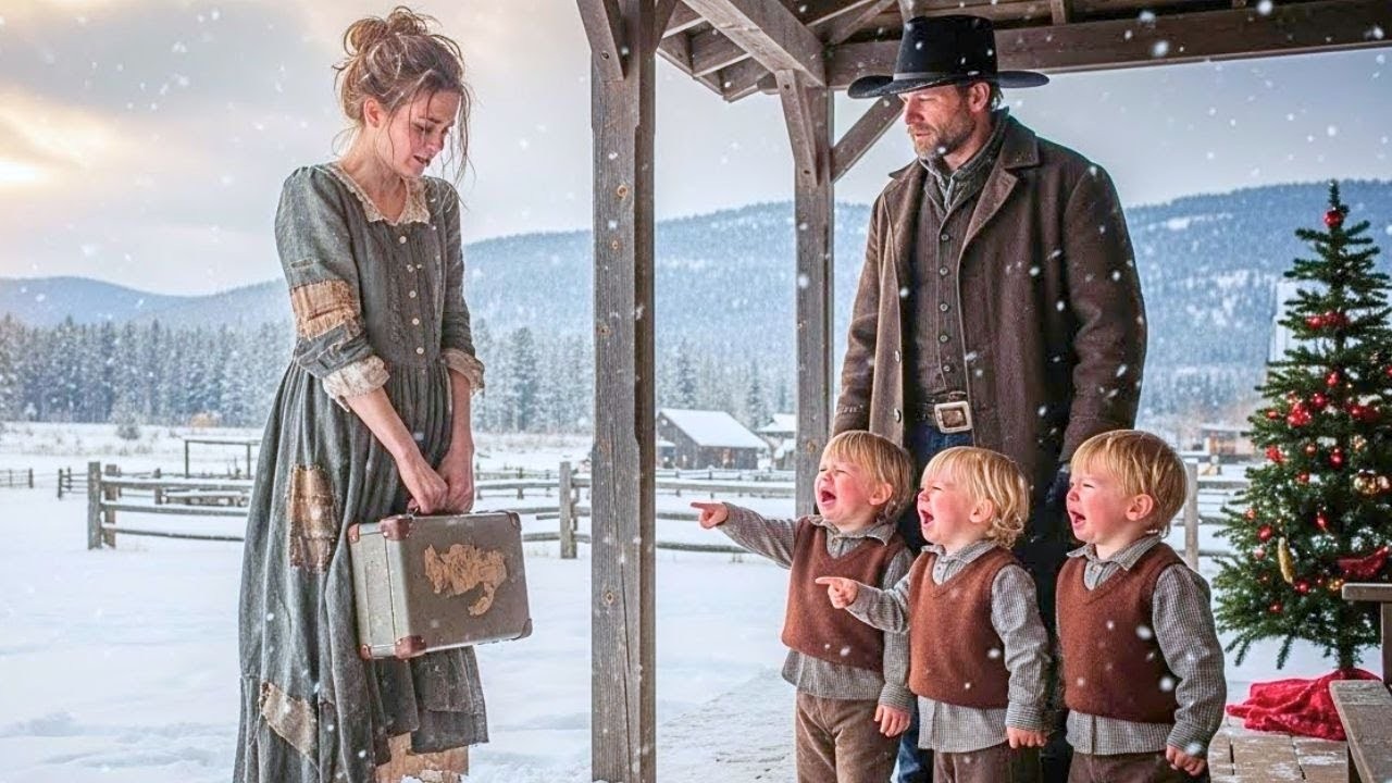 РОЖДЕСТВЕНСКАЯ метель привела её к его ДВЕРИ — его дети прошептали «ПОЖАЛУЙСТА, позволь ей