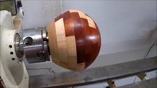 Padauk & curly maple segment orb