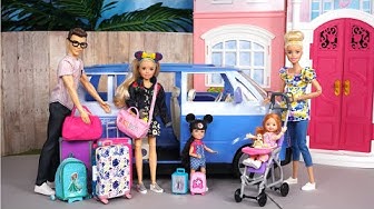 Barbie & Ken Doll Family Morning Routine & Sleepover Fun 