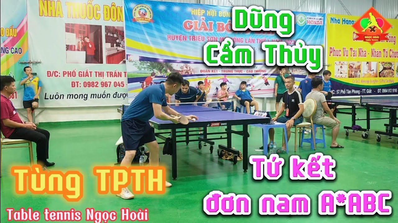 Tứ kết đơn nam: Tùng TPTH vs Dũng Cẩm Thủy|Giải bóng bàn huyện Triệu ...