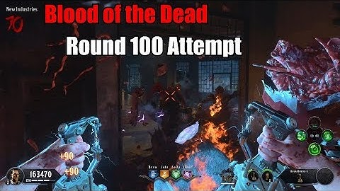 Blood of the Dead High Round - Round 100 + - World Record Attempt - Black Ops 4 Zombies