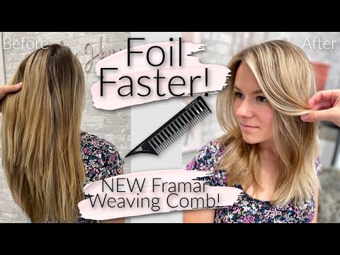 EXPRESS PARTIAL HIGHLIGHT Placement & Framar's New Weaving Comb! // Wholy Hair