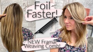 EXPRESS PARTIAL HIGHLIGHT Placement & Framar's New Weaving Comb! // Wholy Hair screenshot 2