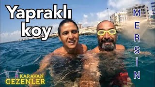 YAPRAKLI KOY SUSANOĞLU PLAJI SİLİFKE MERSİN buz gibi Deniz ücretsiz Çadır kamp alanı L1H2 Vanlife ai