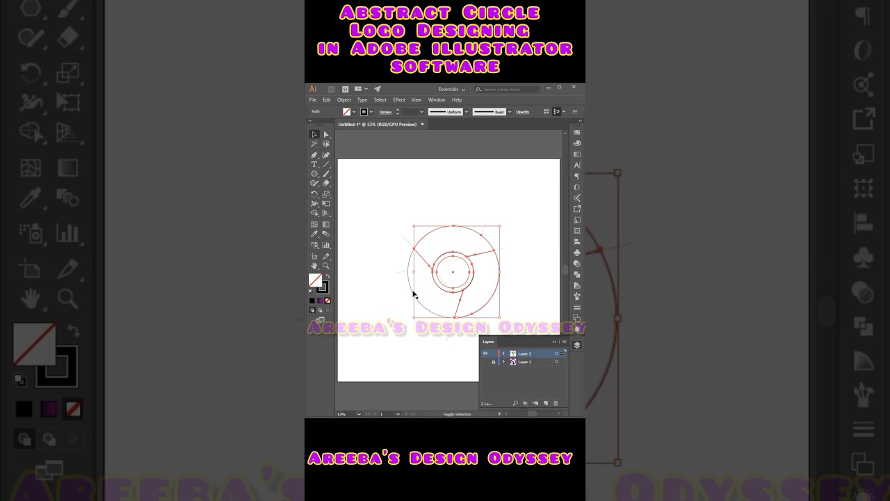 🚀 How to Design a Mind-Blowing Abstract Circle Logo? 🎨🔥 (Trending 2025!) 