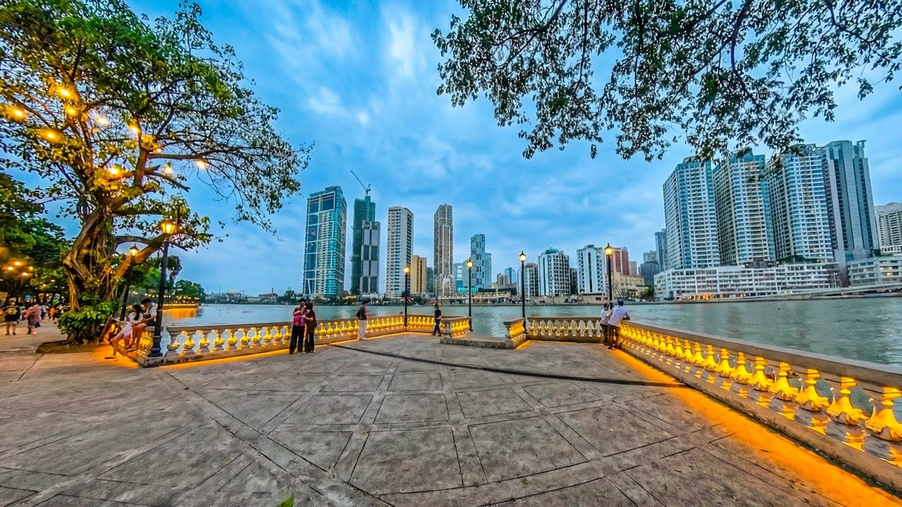 Пешеходная прогулка от форта Сантьяго до лесопарка Арросерос | Набережная реки Пасиг | Манила, Фи...