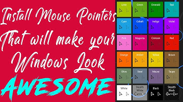 Install Awesome Custom Mouse Pointers For Windows 7/8/8.1/10 Free