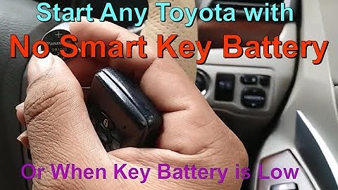 Start Toyota With Low FOB Smart Key Battery Toyota Allion Premio or Any vehicle