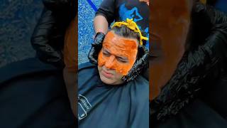 remove facial hair | facial hair removal mask #hairremoval #trending@rkbarberpro#viralshorts