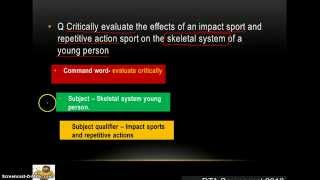 AS P.E 10 mark question guidance.