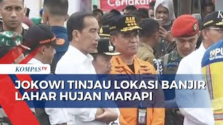 Jokowi dan Rombongan Tiba di Agam, Tinjau Lokasi Terdampak Banjir Lahar Hujan Marapi