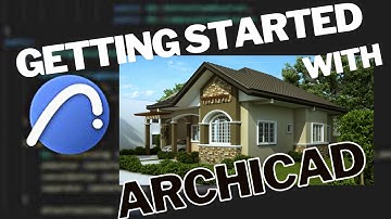 Getting started with Archicad, line, spline, dimensions, text, etc