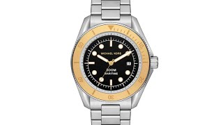 UNBOXING MICHAEL KORS MARITIME MK-9161 | SILVER STAINLESS STEEL | MEN'S WATCH | 200M WR