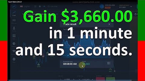Earn $3,660.00 in just 1 minute and 15 seconds in Expert Option | How to Trade Forex - Binary Option