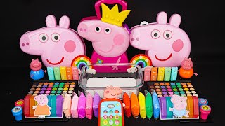 1 Hour Satisfying Slime !🌈Peppa Pig Mixing Random With Piping Bag | Peppa Pig Slime mixing🌈ASMR