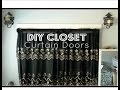 DIY Closet Curtain Doors │ Cheap Easy Room Decor DIY Closet Curtain Doors │ Cheap Easy Room Decor