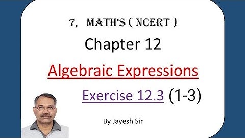 Std 7, Maths, Ch 12, Ex 12.3 (1-3)