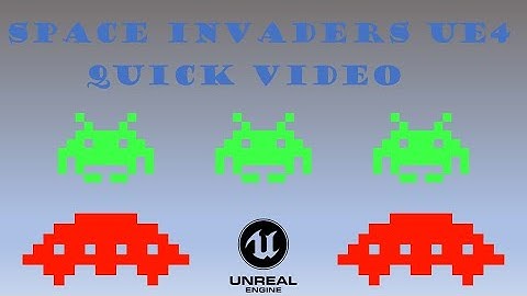MAKE YOUR OWN SPACE INVADERS GAME! (Unreal Engine 4) - Quick Video