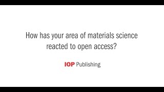 Famous Open Access Week 2019: How has your area of materials science reacted to open access? Wealth