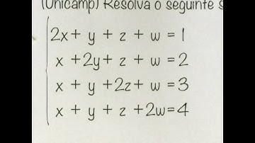 MFUNA | SL - Recordando - Resolução INTELIGENTE de sistema de 4 equações e 4 incógnitas