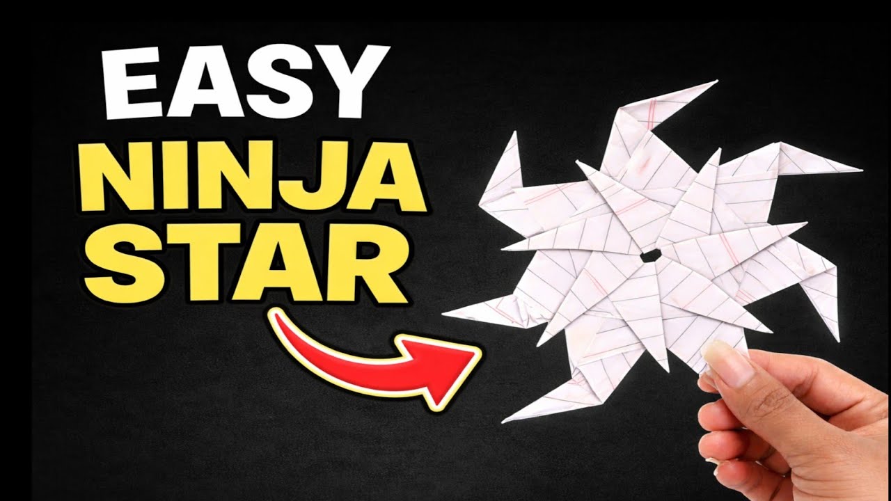 Turn Paper Into a Ninja Weapon! Step-By-Step Tutorial to Make a Strong Origami Shuriken at Home