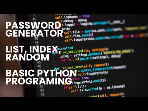 Password Generator/Basic Python/Random/Ascii/Symbols @SaikatPanja89