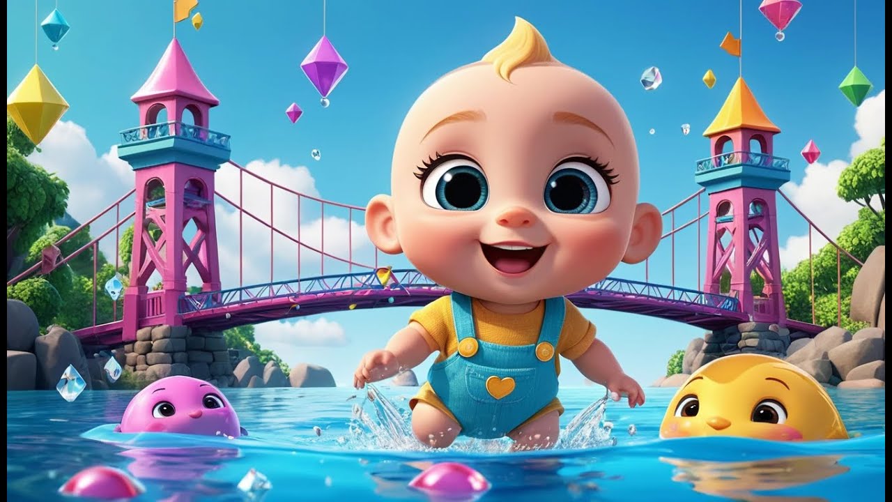 London Bridge Is Falling Down – Crystal Castle Kingdom | Magical Kids Nursery Rhyme Adventure