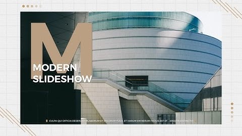 After Effects Template: Modern Slides