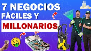 7 ideas de NEGOCIOS fáciles y MUY RENTABLES ???| Los EMPRENDIMIENTOS mas ORIGINALES ?