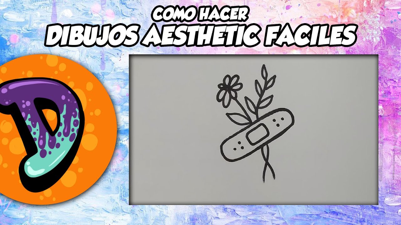 Flor y curita 🌷🩹 dibujos aesthetic faciles arte facil #art #artefácil # ...