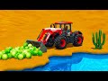 Transporting fruits  vegetables with tractors loaders trucks  transport battle  fs22