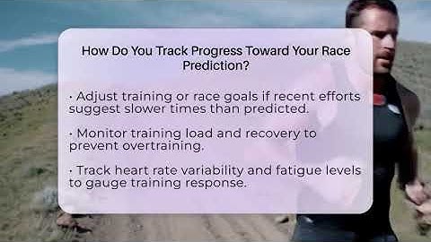 How Do You Track Progress Toward Your Race Prediction? - Running Beyond Limits