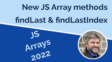 New Array findLast and findLastIndex JavaScript methods