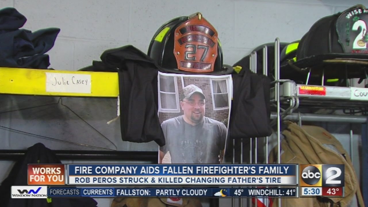 Baltimore County fire company aids fallen firefighter's family