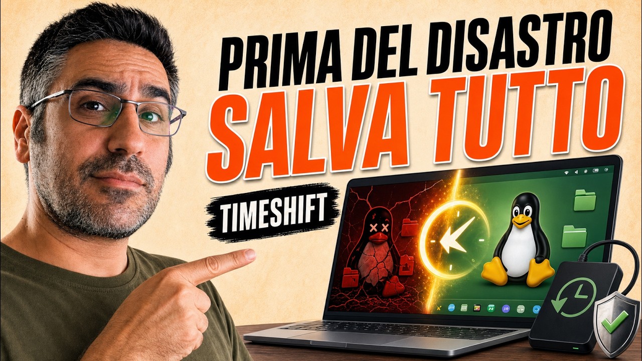 Thumbnail del video Backup Linux con Timeshift: Salva Tutto Prima del Disastro
