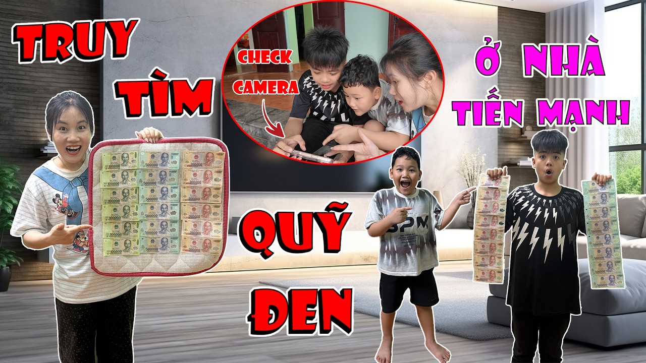 Vô Tình Phát Hiện Qũy Đen Của Bố  - Tiến Mạnh Gọi Team Đến Truy Tìm | Minh Trí Family