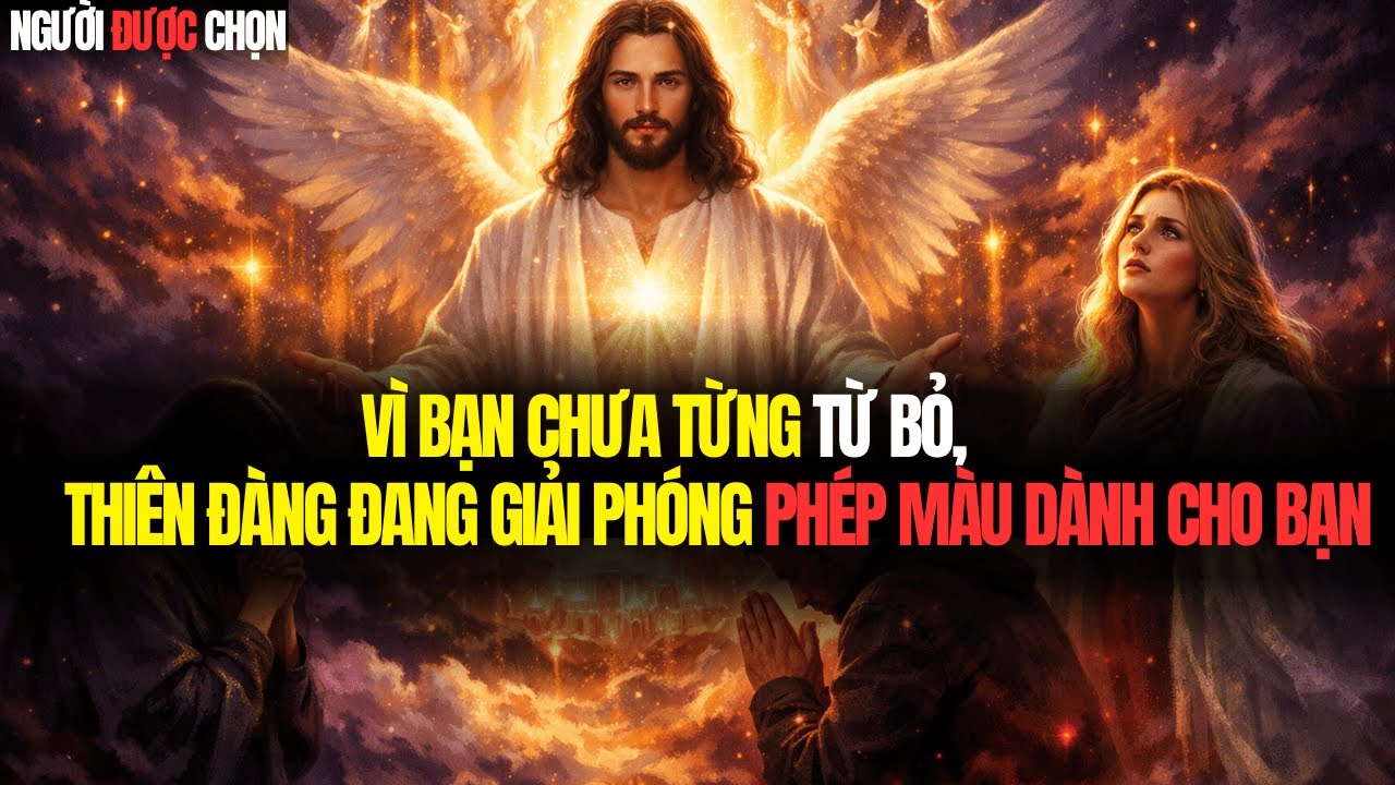 VÌ BẠN CHƯA TỪNG TỪ BỎ, THIÊN ĐÀNG ĐANG GIẢI PHÓNG PHÉP MÀU DÀNH CHO BẠN.
