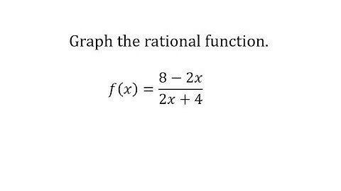 Determine Key Components and Graph a Rational Function (linear/linear) 2