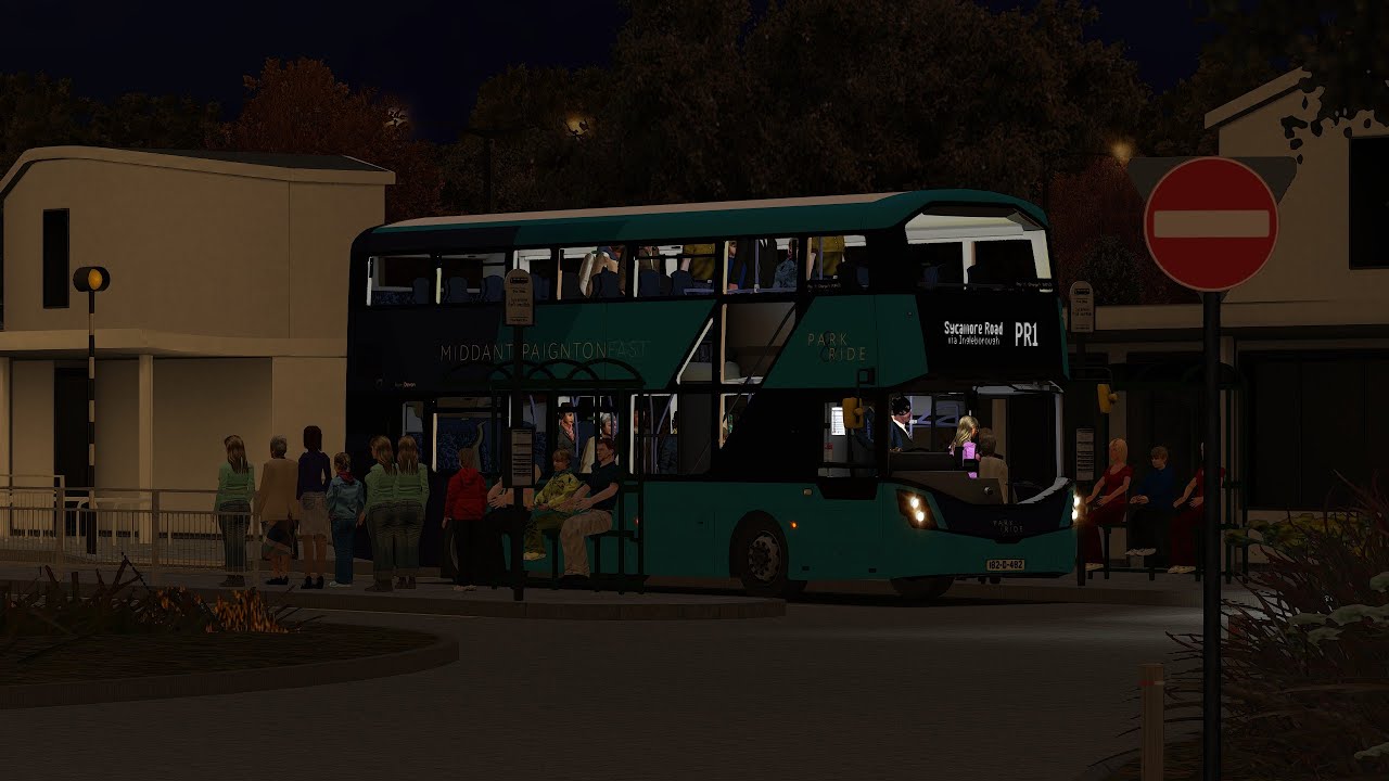 Add-on Yorkshire | OMSI 2 | PR1 to Sycamore | Wrightbus Streetdeck | No Commentary