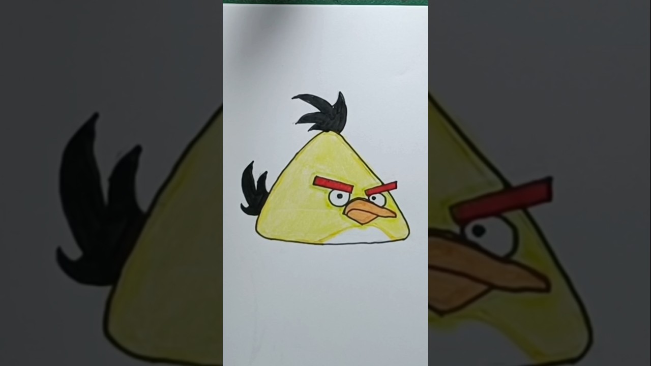 how to draw a yellow bird