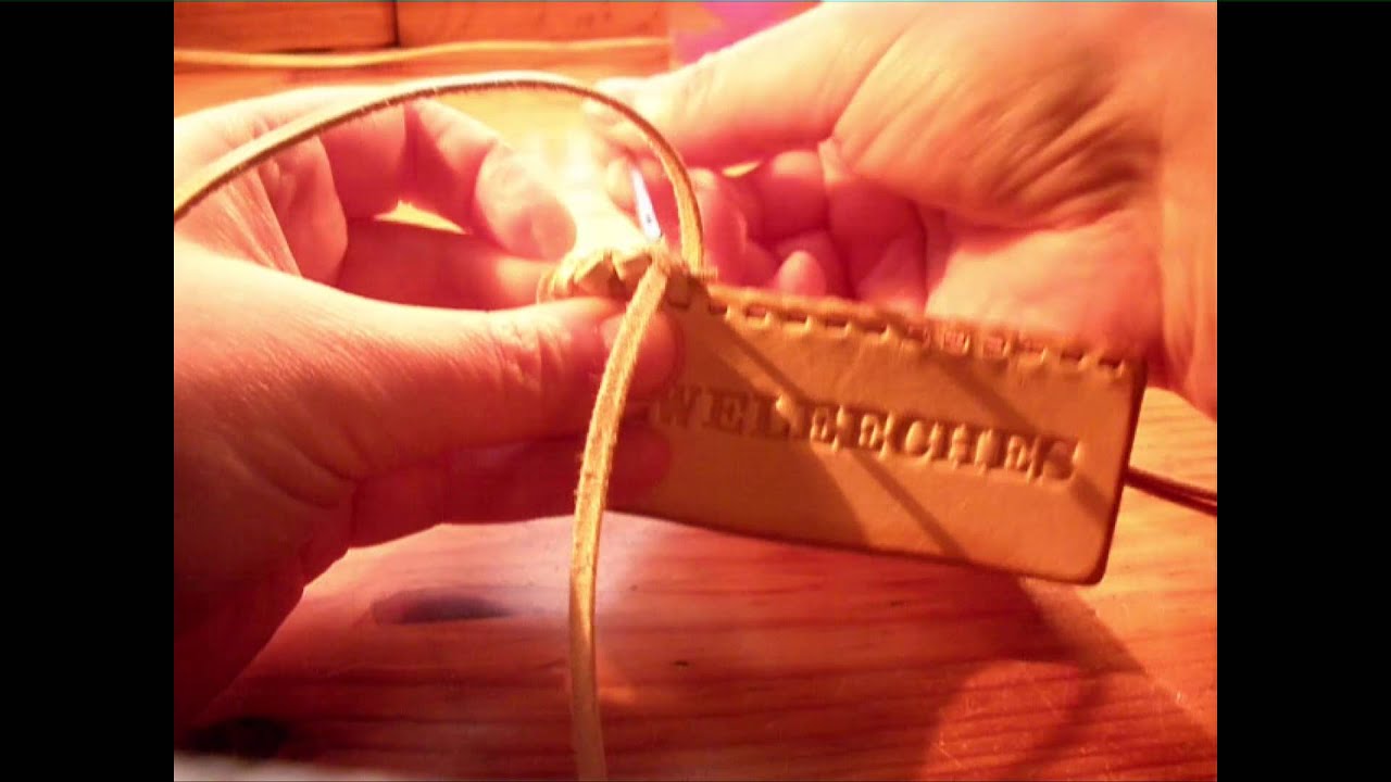 Leather Lacing, Amazing Technique to Braid Leather Pieces Together