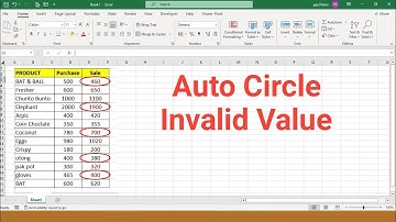 How to circle invalid data in Excel | Elesson Info
