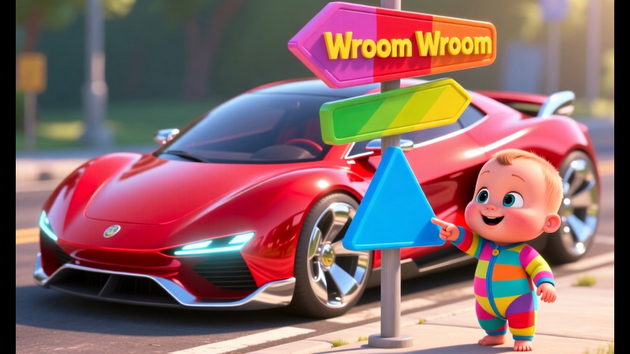 Wroom Wroom Car Day 🚗🎵 | Fun Learning Song for Kids | Preschool Educational Video