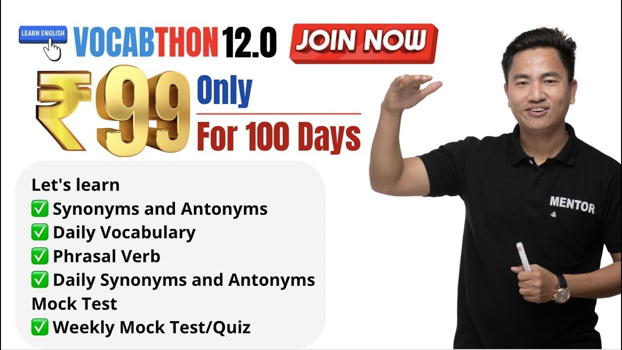 Rs.99 only - SYNONYMS AND ANTONYMS COURSE FOR UDC, CONSTABLE , MTS AND MORE II APSSB EXAMS