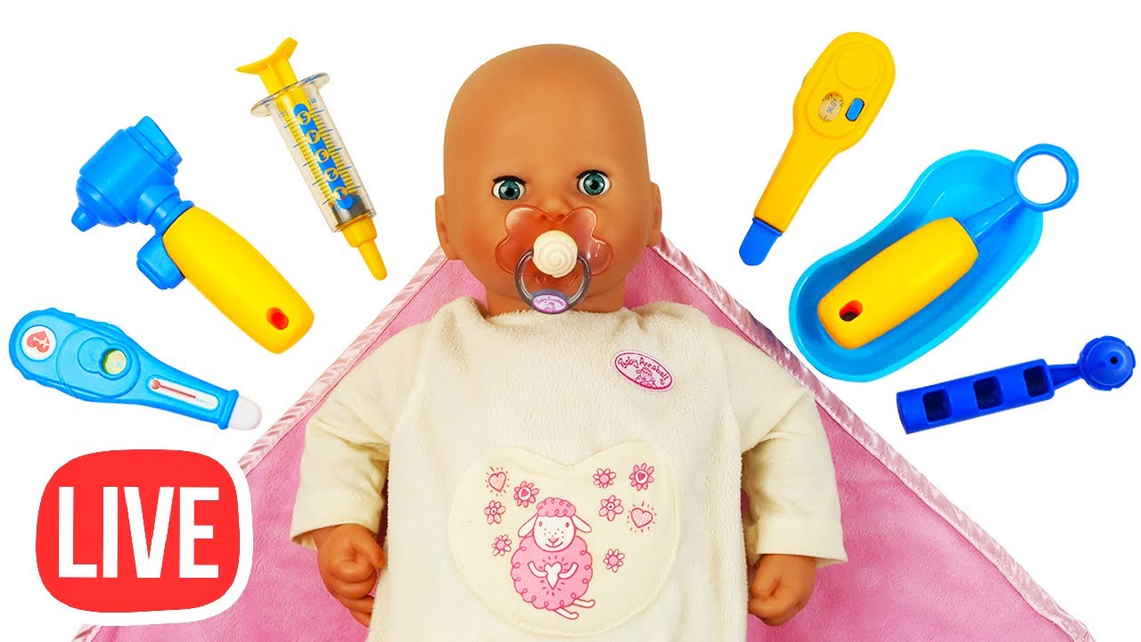 Кукла Беби Бон заболела? 🔴 Игры в куклы с Baby Born онлайн