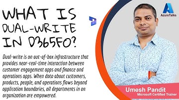 What is dual write in d365fo?